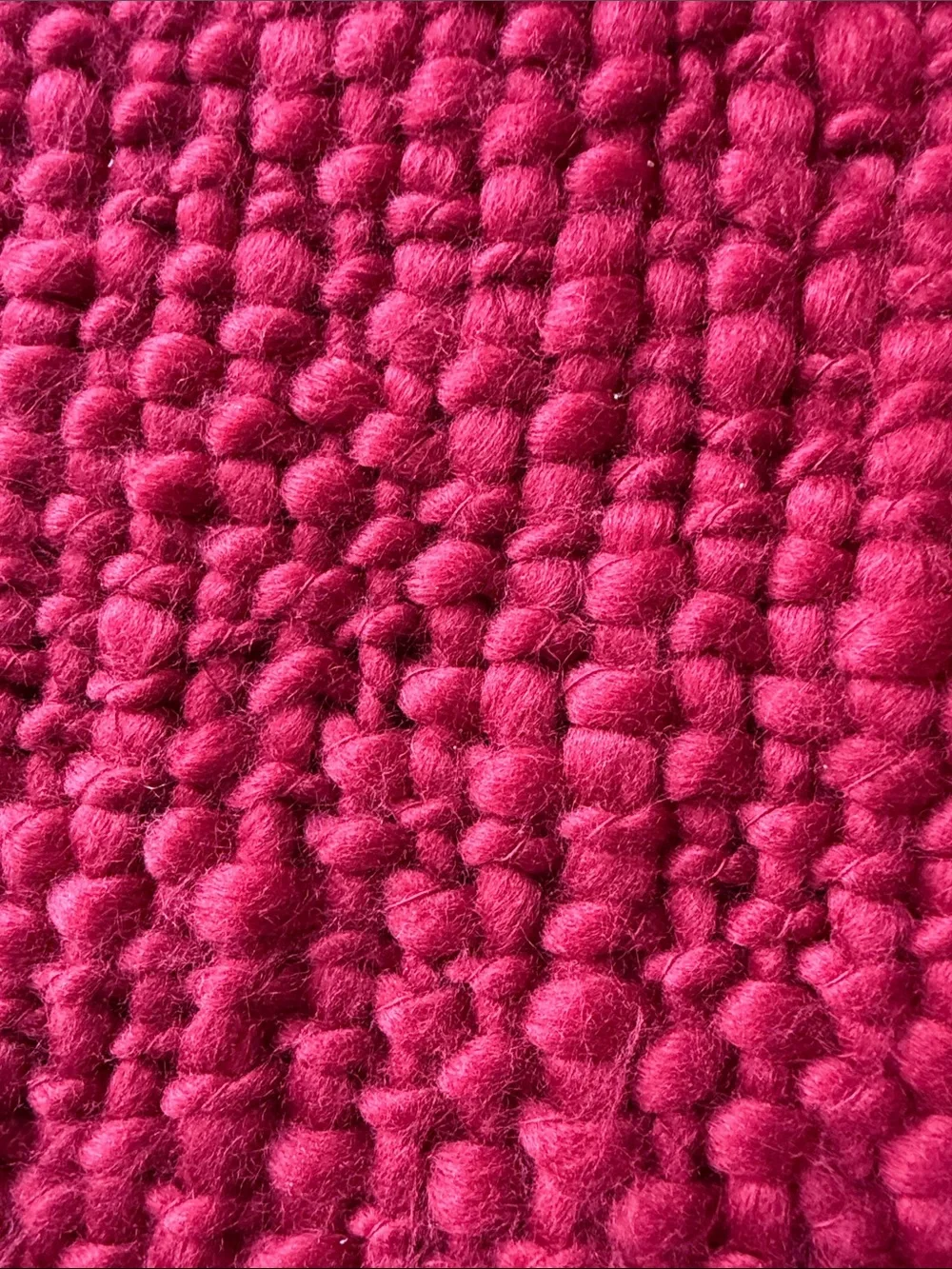 Pottery Barn Chunky Red Knit Throw with Fringe